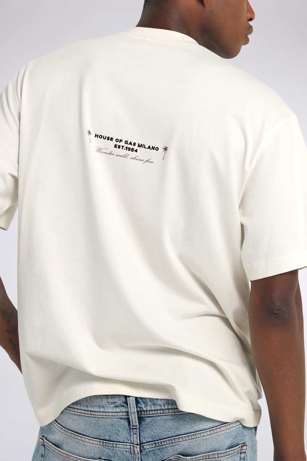 LUC EST.1984 1583 - T-shirt uomo comfort fit bianca - secondary image