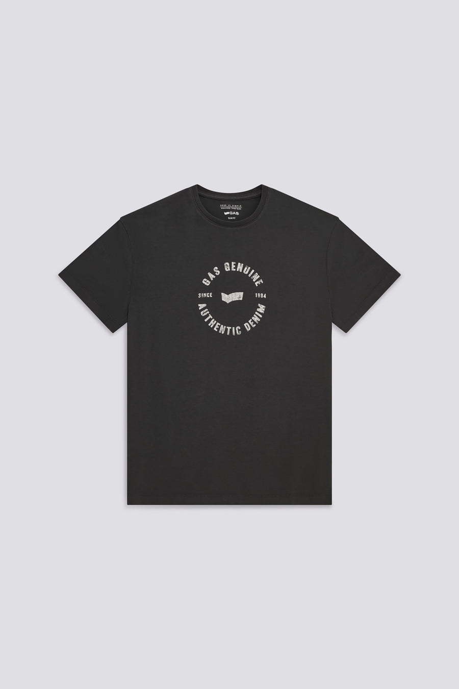 SCUBA/S"GAS GENUINE" 3929 - Men's slim fit dark gray t-shirt - main image