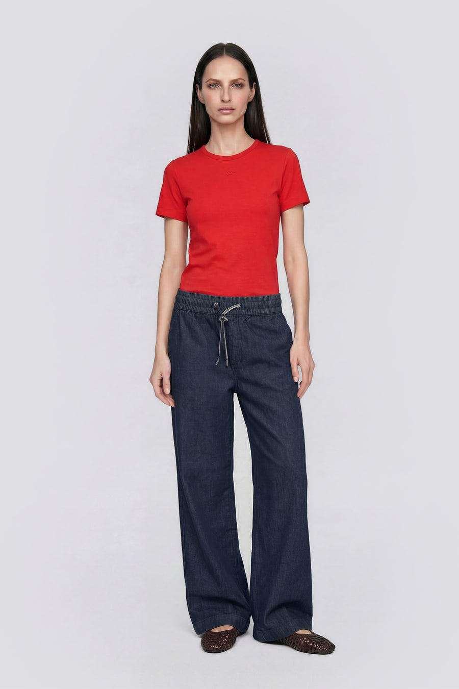TELLY"GAS" 1393 - Women's slim fit red t-shirt - main image