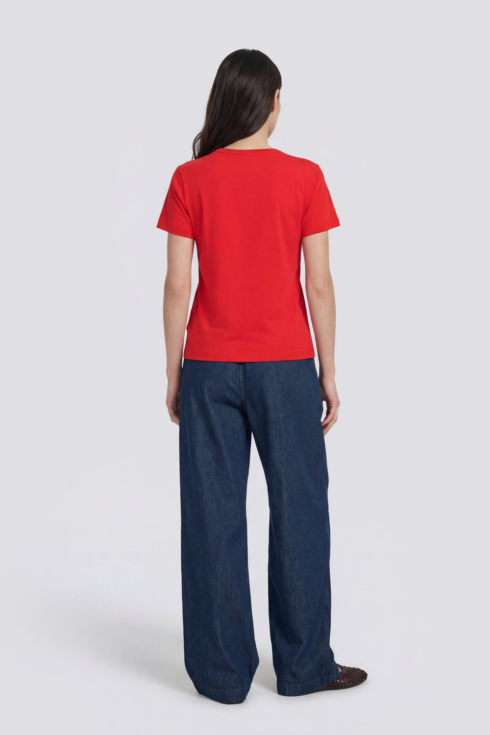 TELLY"GAS" 1393 - Women's slim fit red t-shirt - secondary image