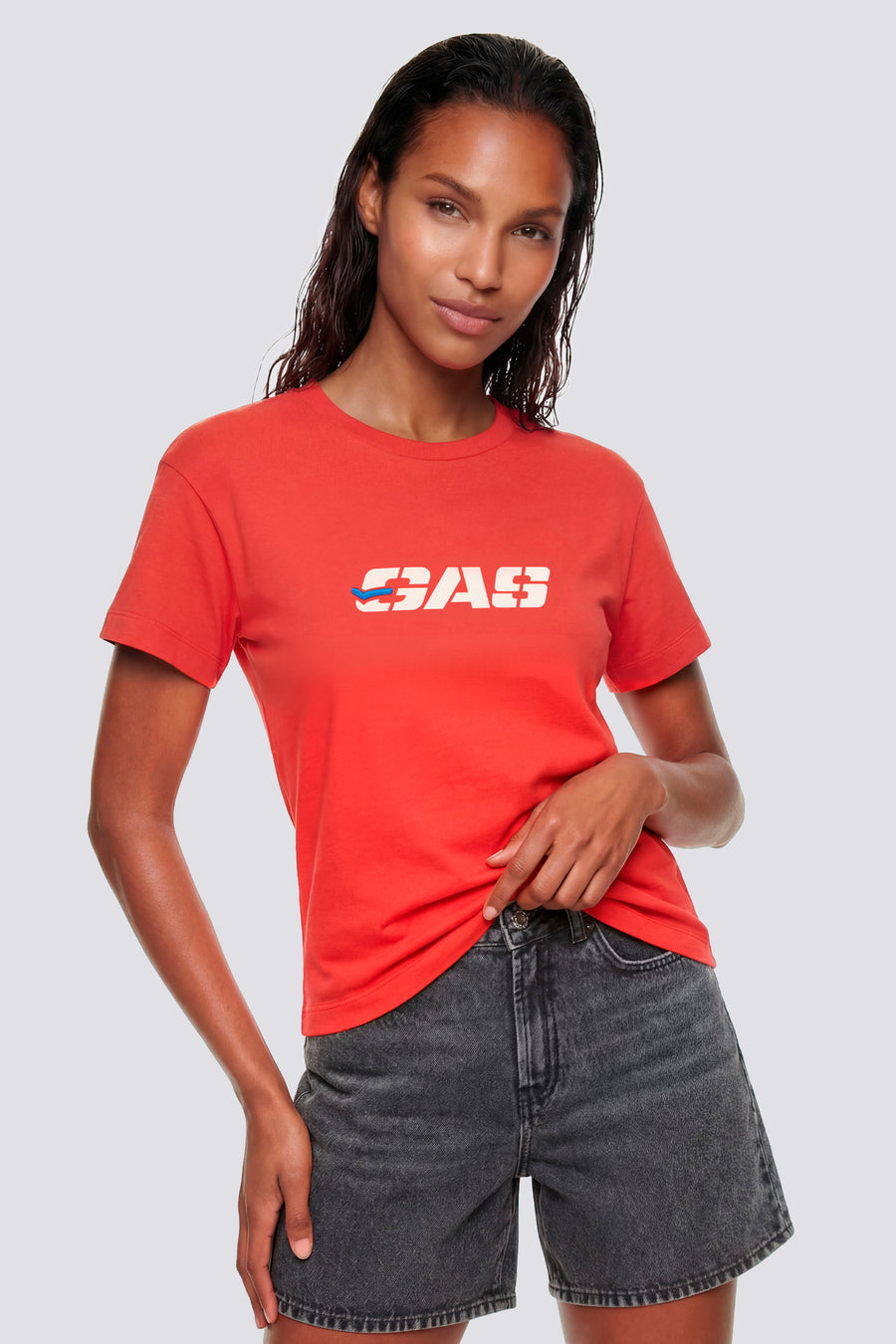 BALM"GAS HER." 1393 - T-shirt donna regular fit rossa - main image