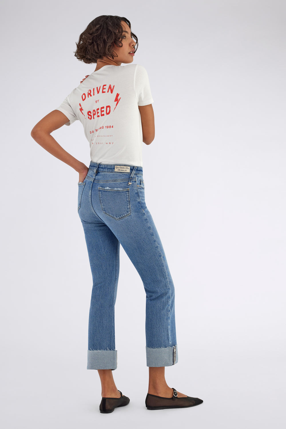 TELLY"DRIVEN" 0001 - T-shirt donna slim fit bianca - secondary image