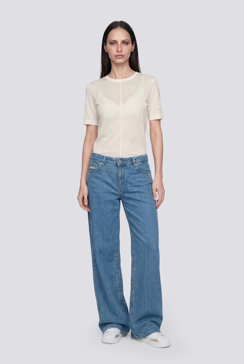 DIANTY GAS 1984 1029 - Women's white slim fit t-shirt - secondary image