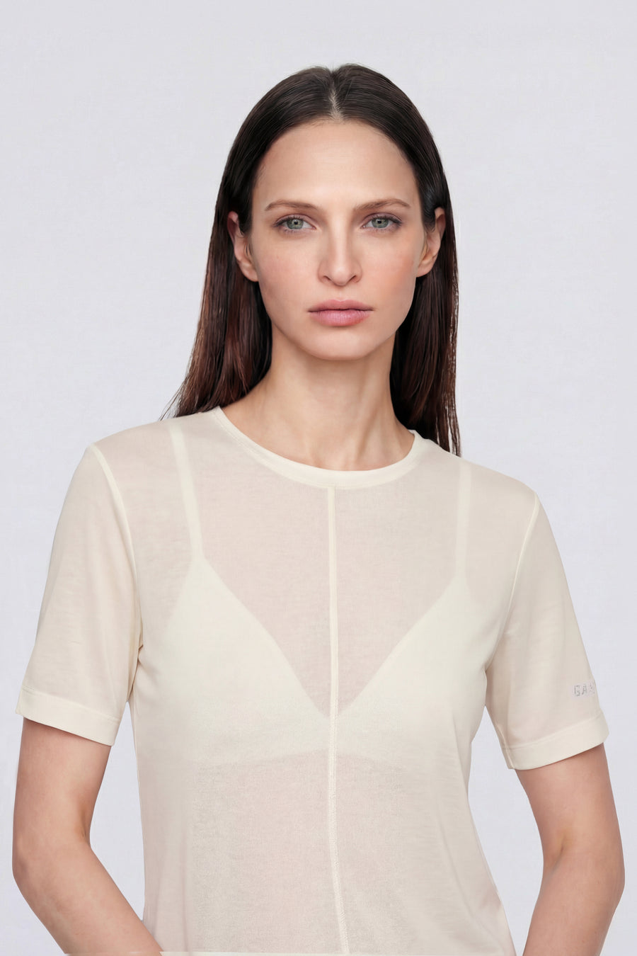 DIANTY GAS 1984 1029 - Women's white slim fit t-shirt - main image