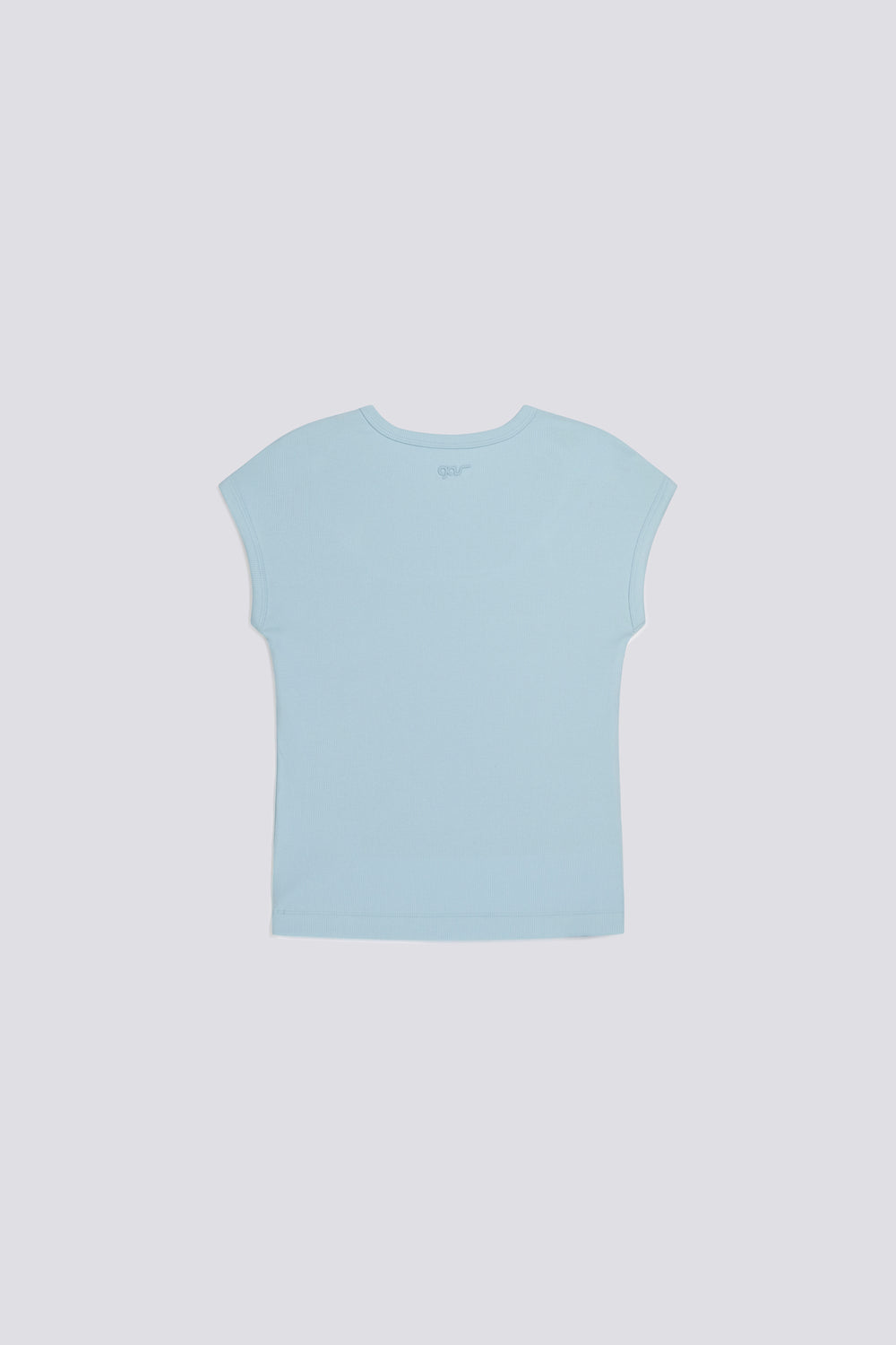 HANIS CREW NECK 4713 - T-shirt donna slim fit azzurra - secondary image