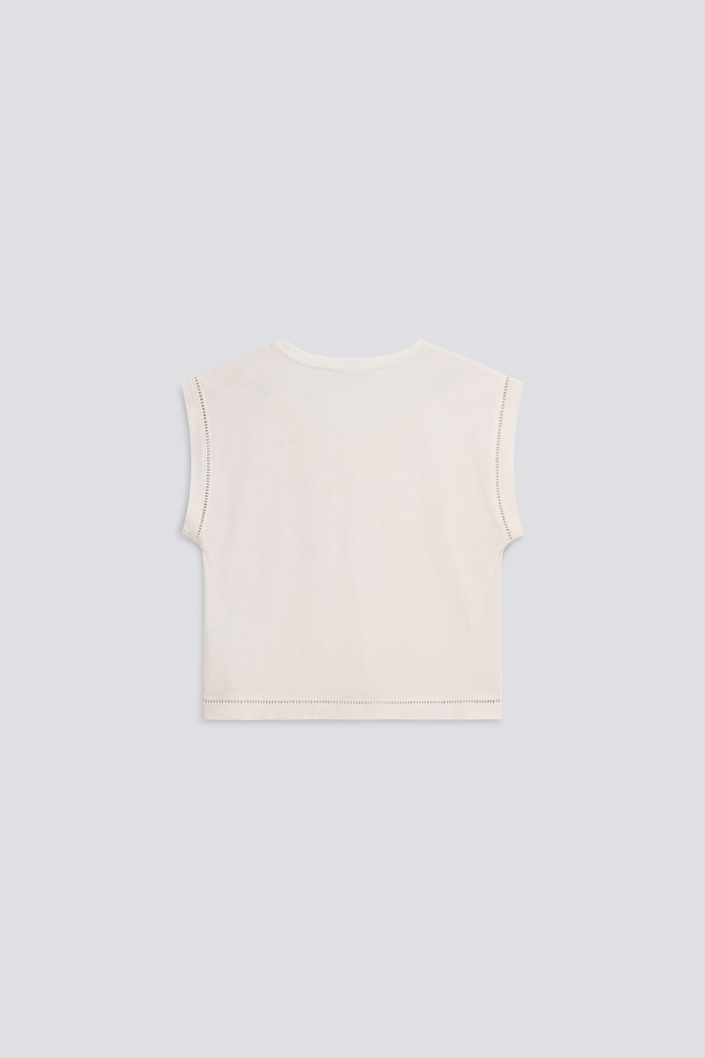 CHANTYS AJOUR 0001 - Női fehér regular fit póló - secondary image