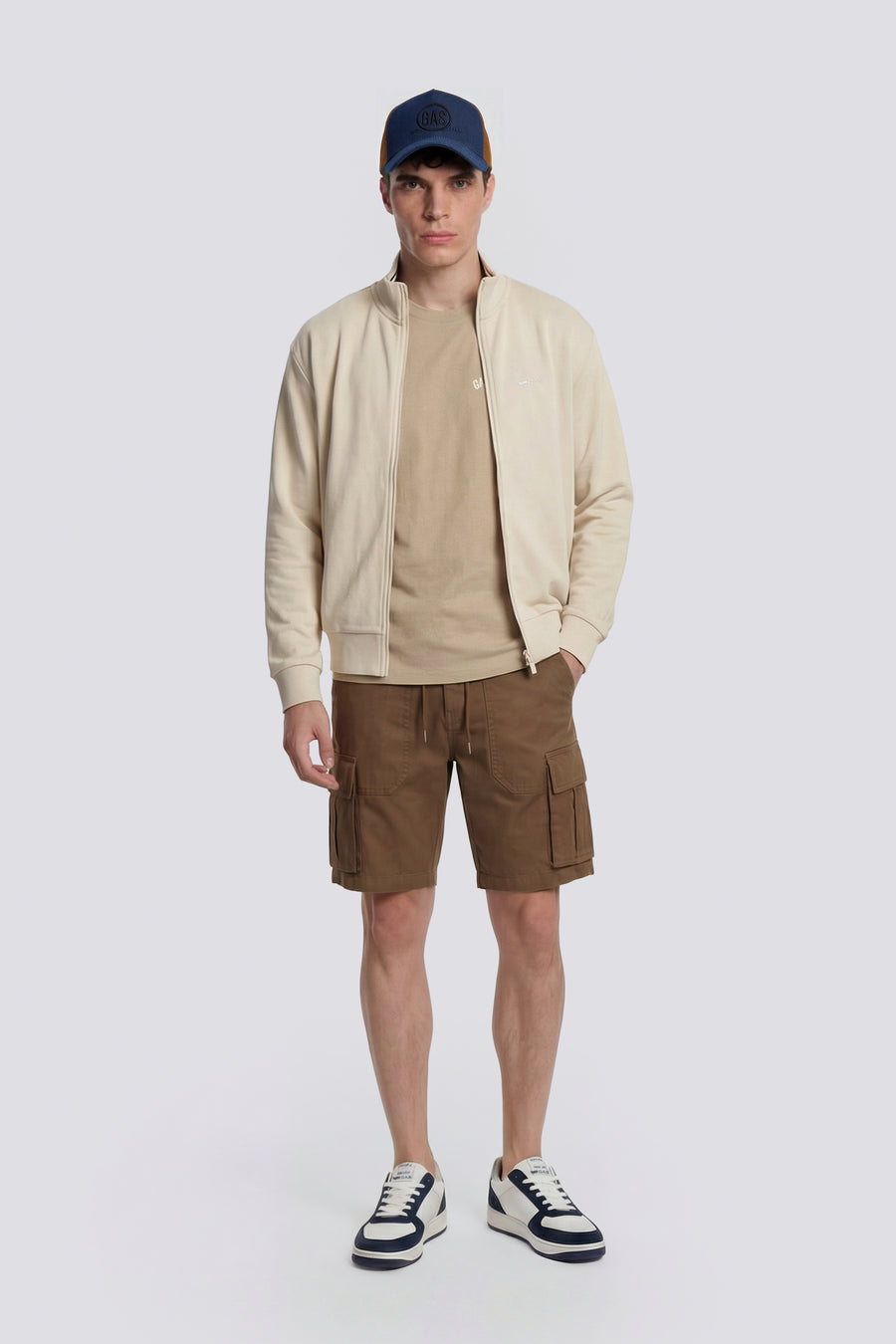 LUSTIG PK LOGO G. 3006 - Men's white regular fit sweatshirt - main image