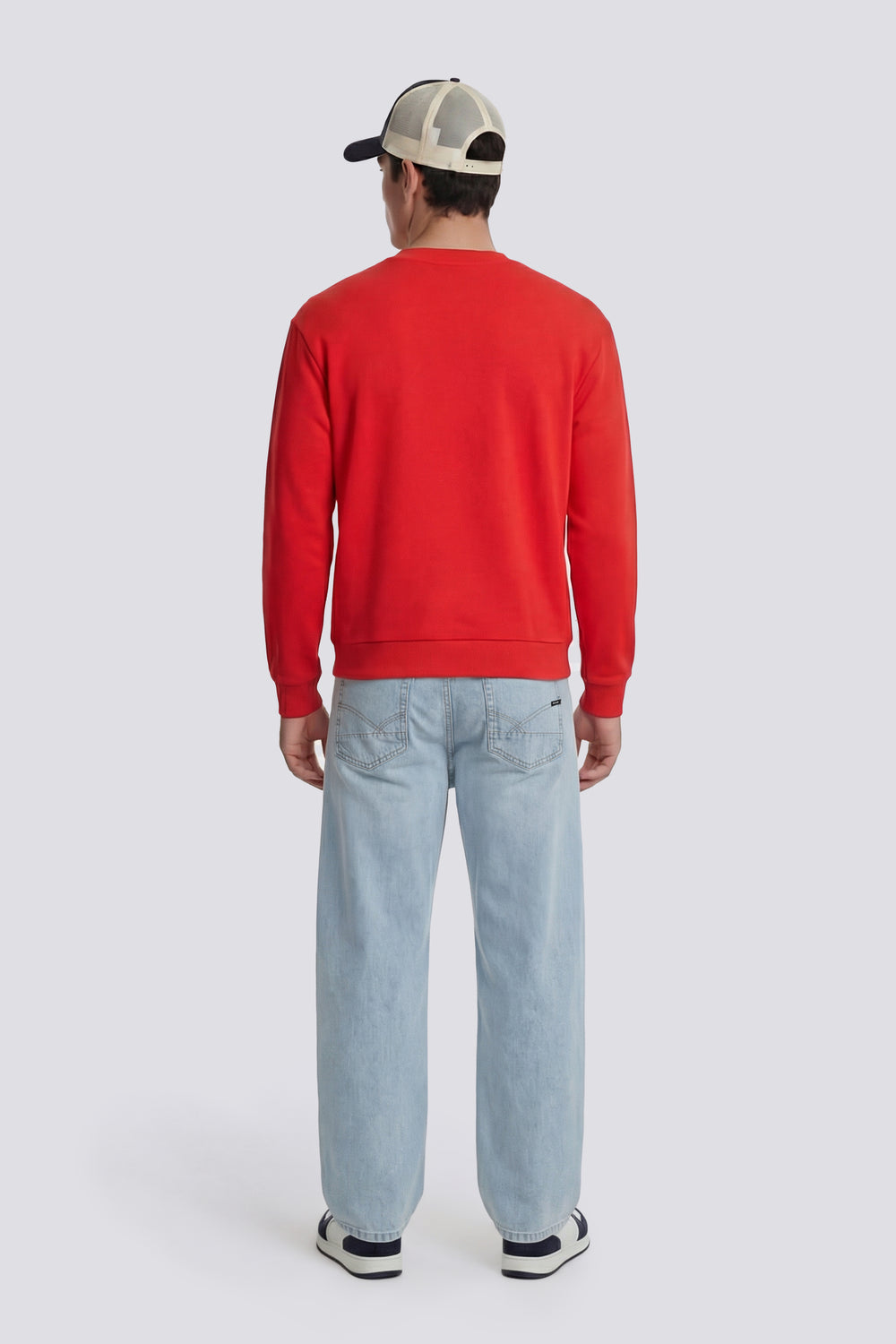 SWEN  LOGO G.H.D. 1393 - Men's regular fit red sweatshirt - secondary image