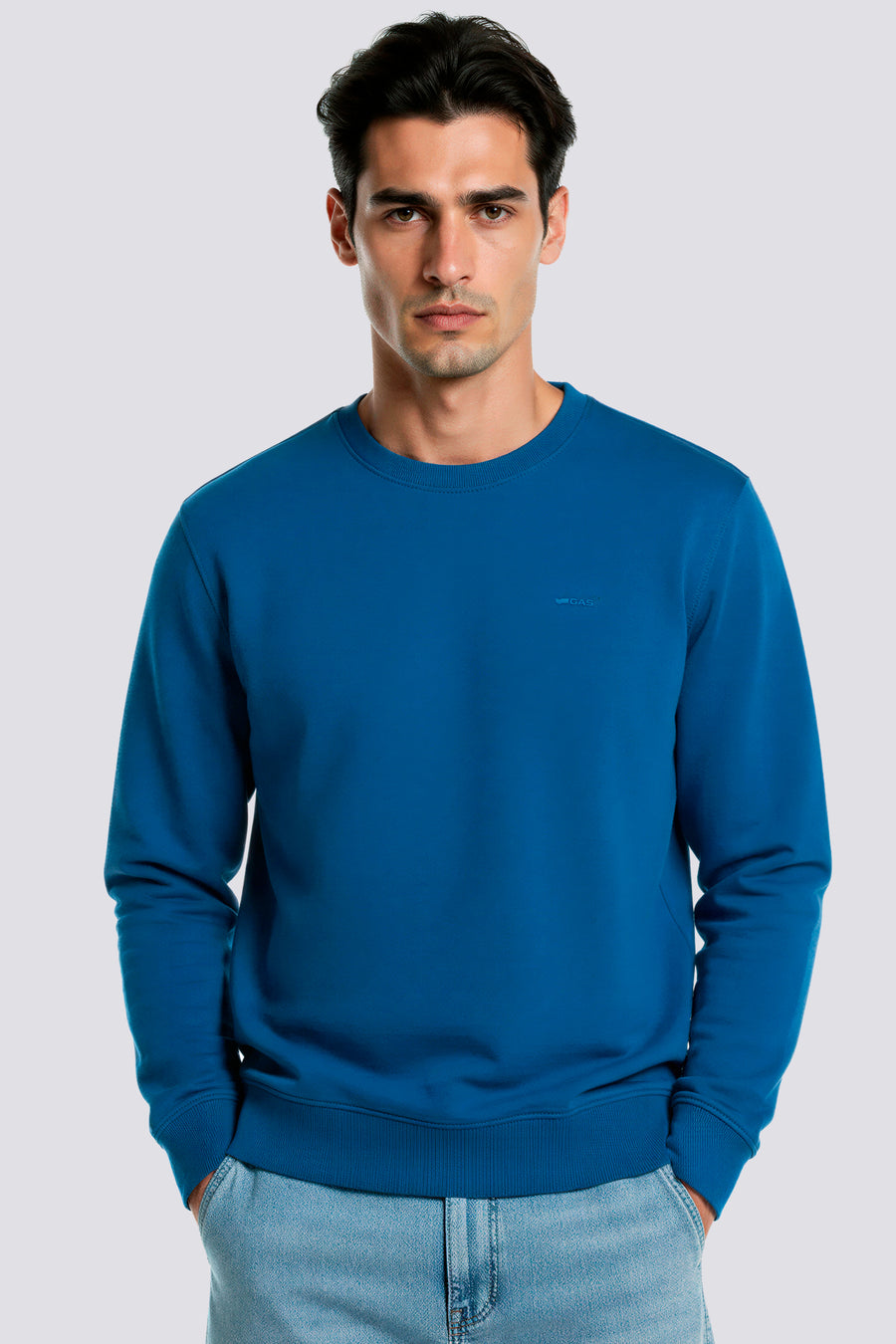 SWEN  LOGO G.H.D. 1721 - Men's Regular Fit Blue Sweatshirt - main image