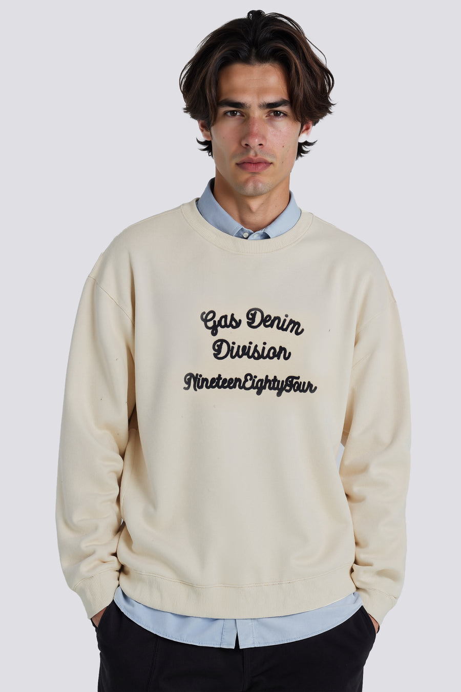 WOLLYE  CUT 1298 - Felpa uomo Comfort Fit bianca - main image