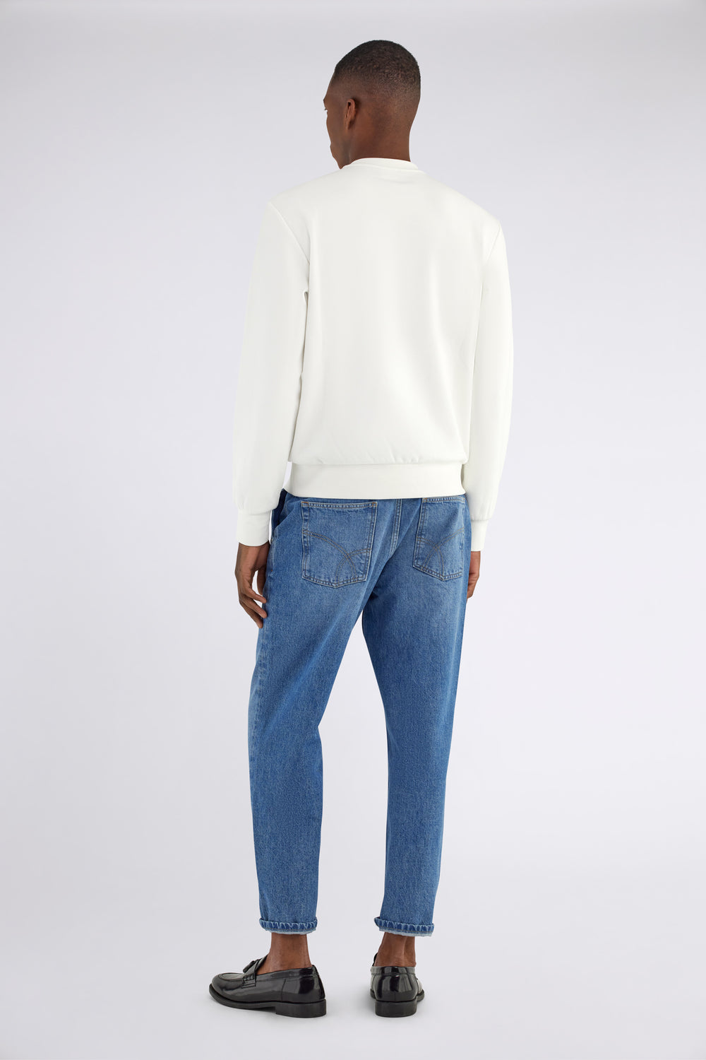 SWEN S.TECK. 1029 - Sweatshirt homme coupe droite blanc - secondary image