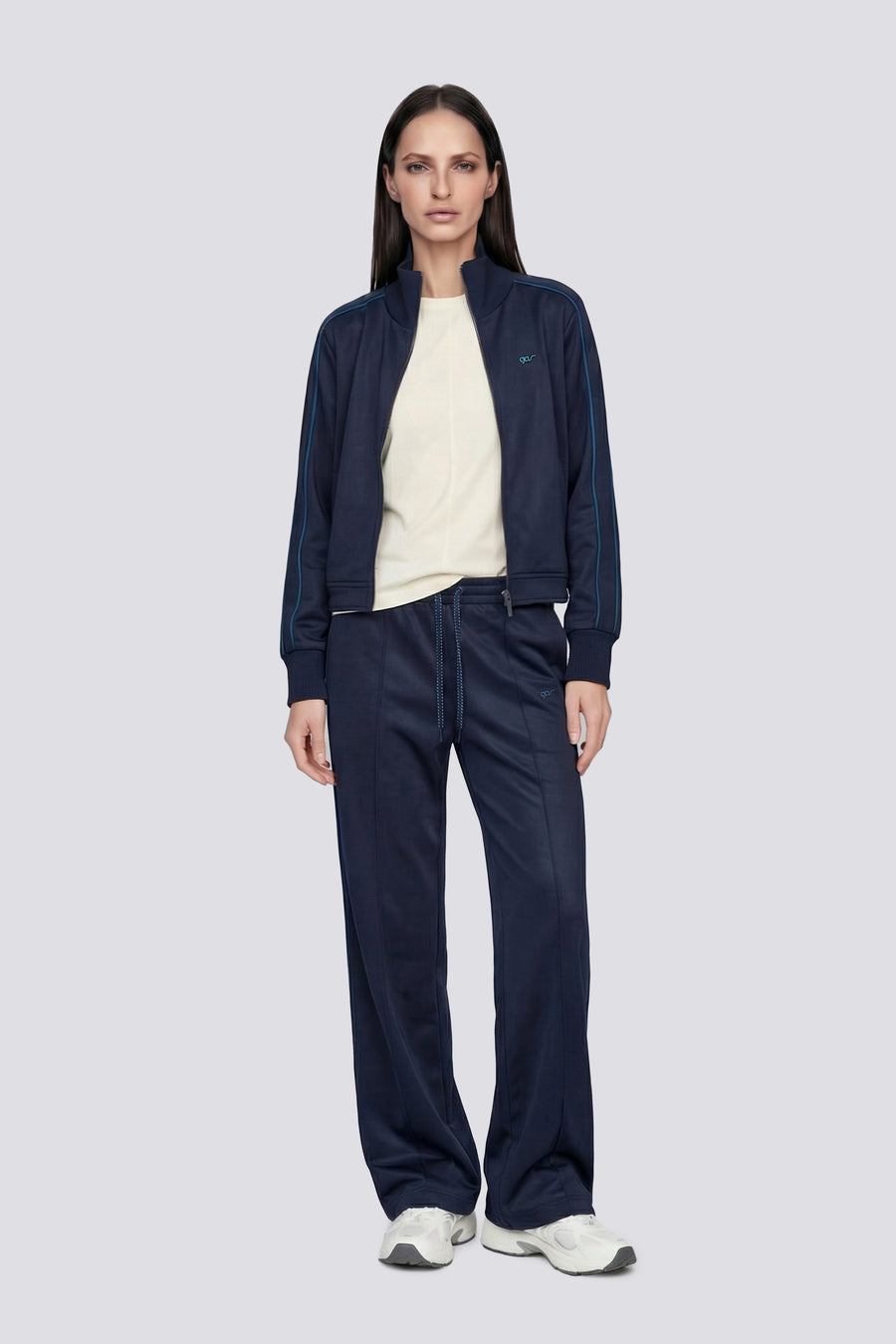 TENNY JACKET ZIP 4706 - Women's Slim Fit Blue Sweatshirt - main image