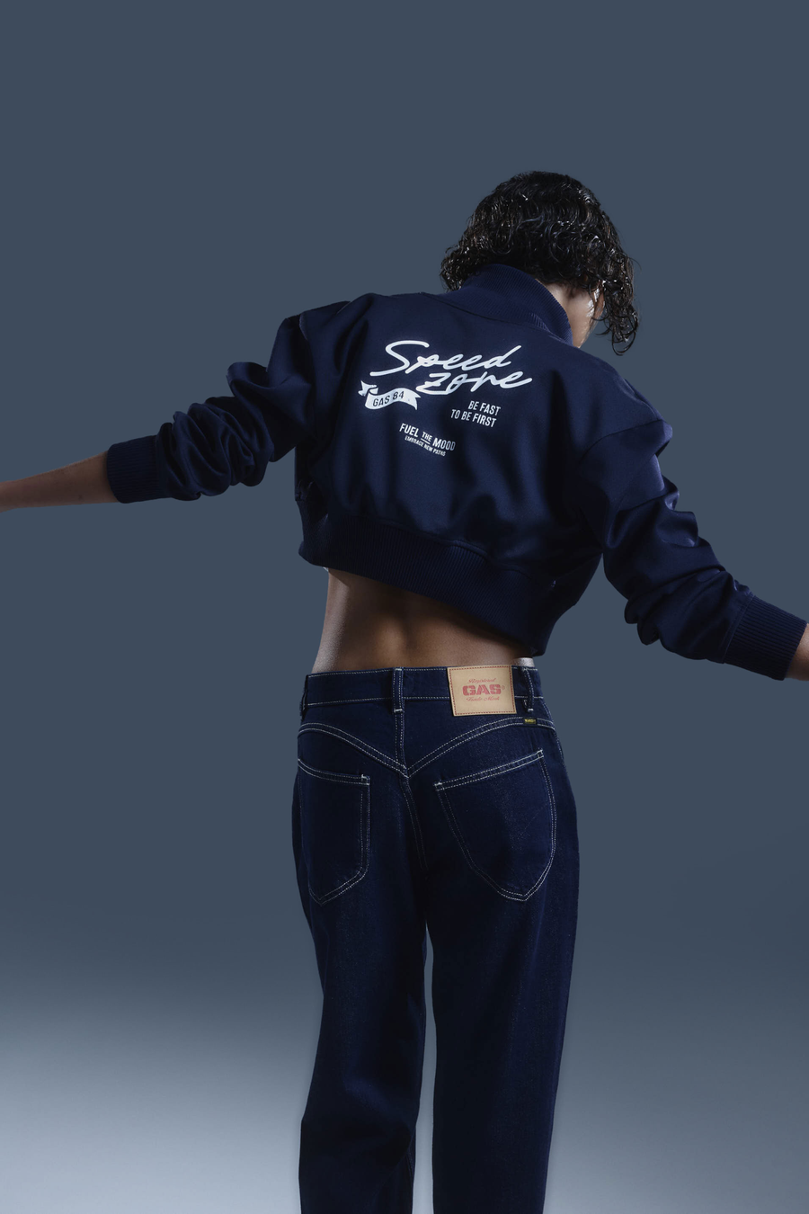 JILDY CROP ZIP 4706 - Felpa donna con zip cropped slim fit - main image