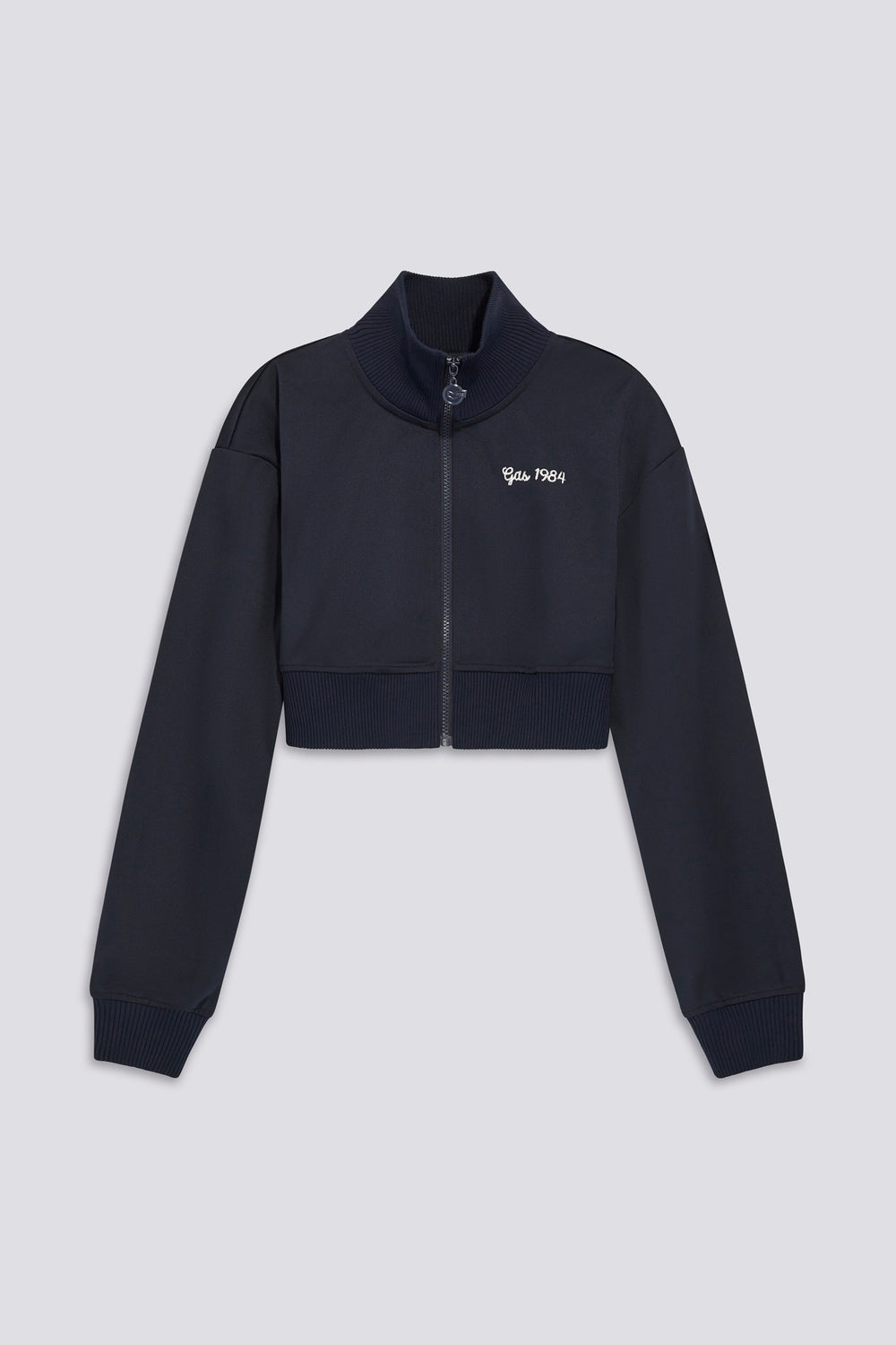 JILDY CROP ZIP 4706 - Felpa donna con zip cropped slim fit - secondary image