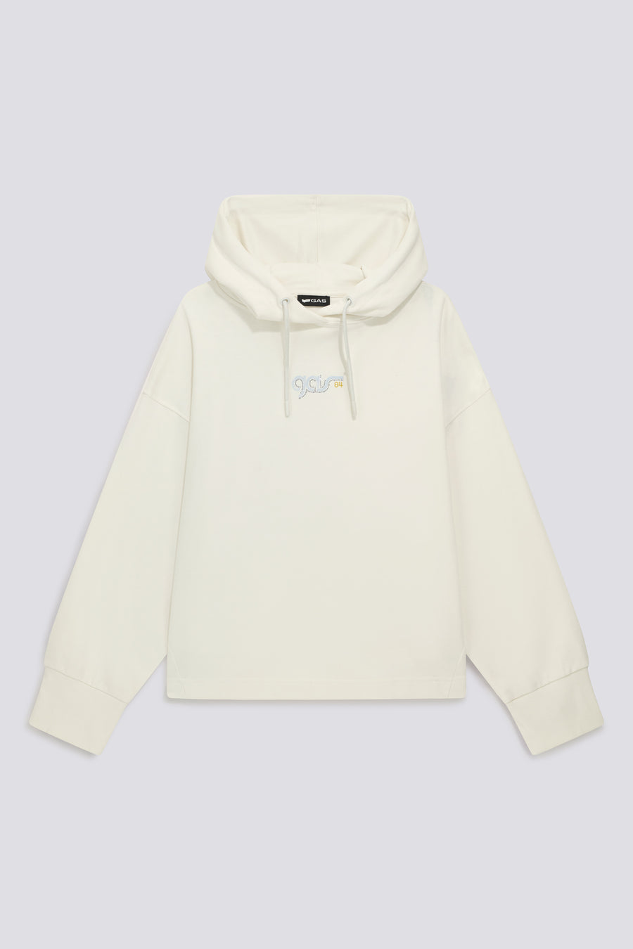 JIAYDA NEW"GAS 84" 1029 - Felpa con cappuccio comfort fit bianca - main image