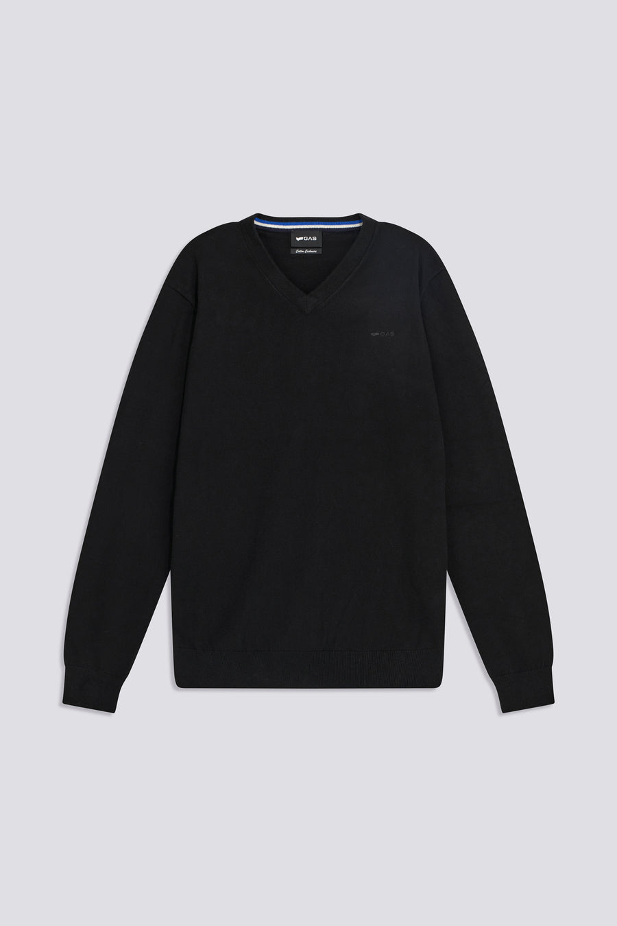 ARLO V NECK 0200 - Maglia uomo Slim Fit nero - main image