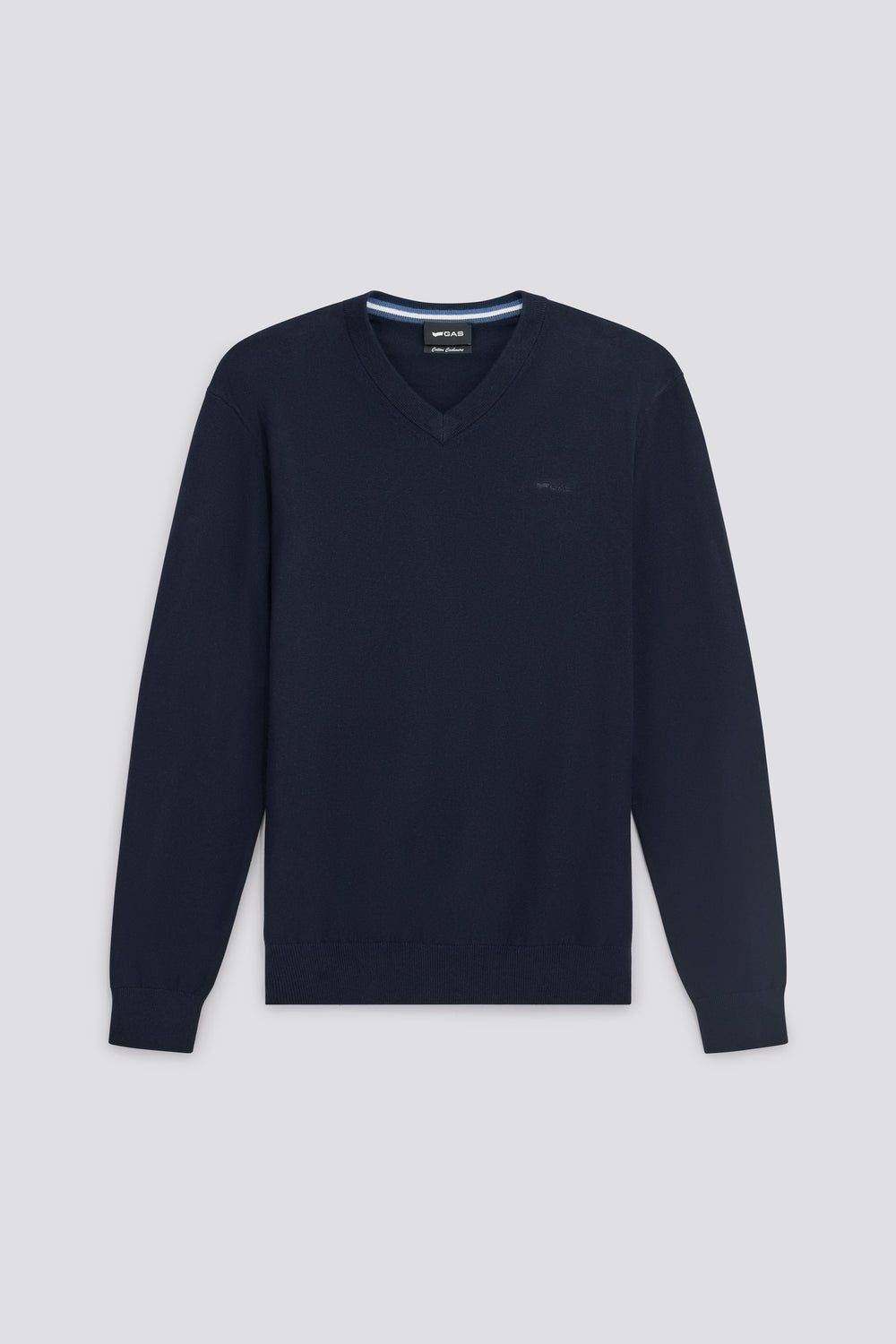 ARLO V NECK 4706 - Maglia uomo Slim Fit blu - secondary image