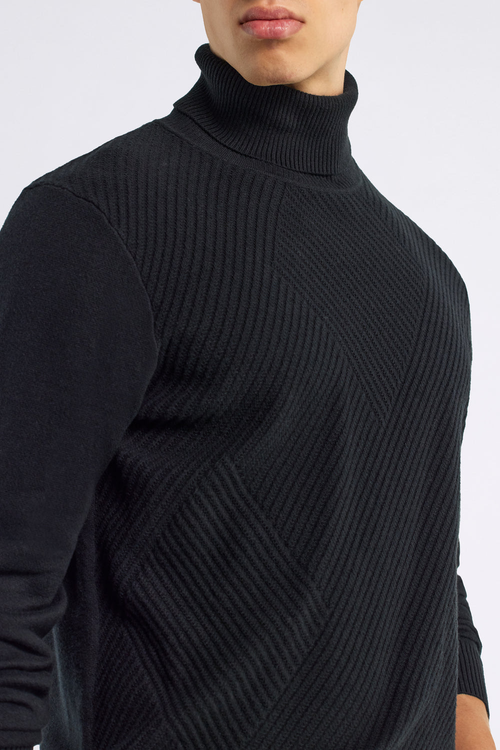 TIMO NECK 0200 - Maglione uomo Regular Fit nero - secondary image