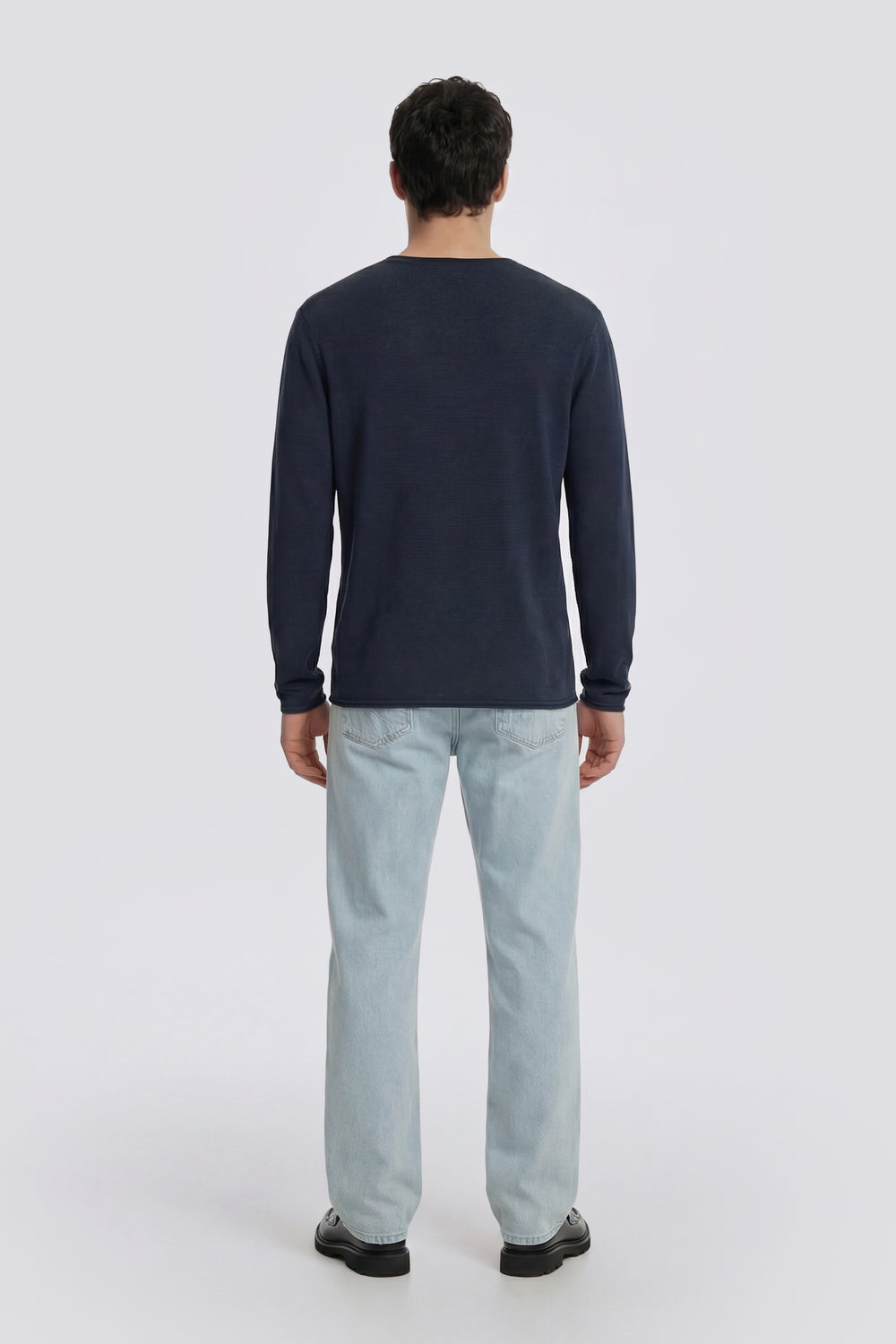 EATHAN 4706 - Men's Blue Regular Fit Shirt - secondary image