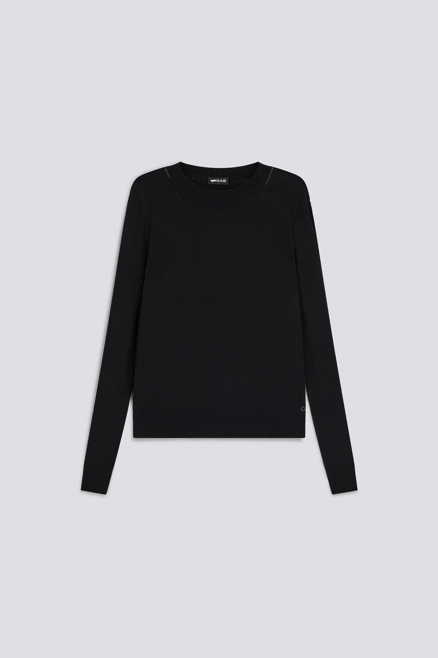 ROSITA ROUND 0200 - Women's black regular fit sweater - main image