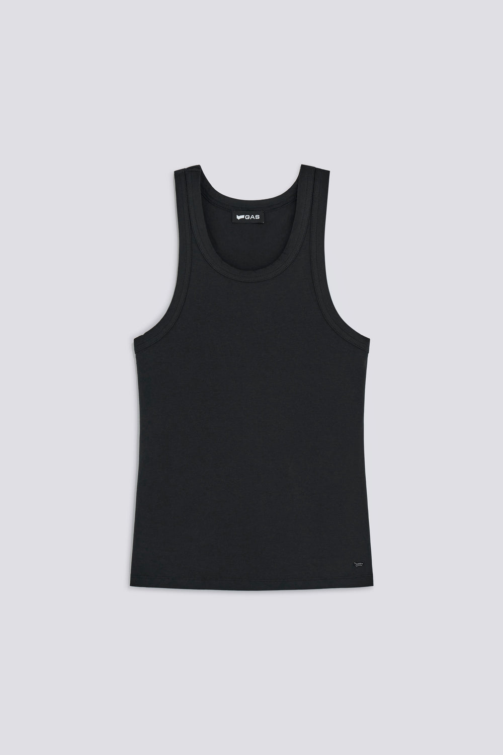 KARA TOP  LOGO 0200 - Women's black slim fit tank top - secondary image