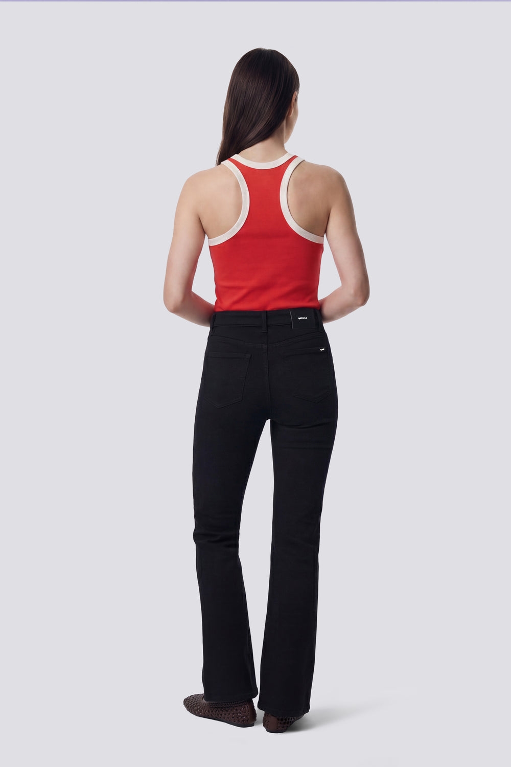 KARIS TOP HER. 1393 - レディース スリムフィット トップス レッド - secondary image