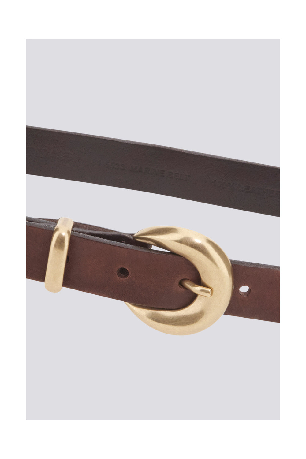 MARINE BELT 0061 - Cintura donna in pelle marrone - secondary image